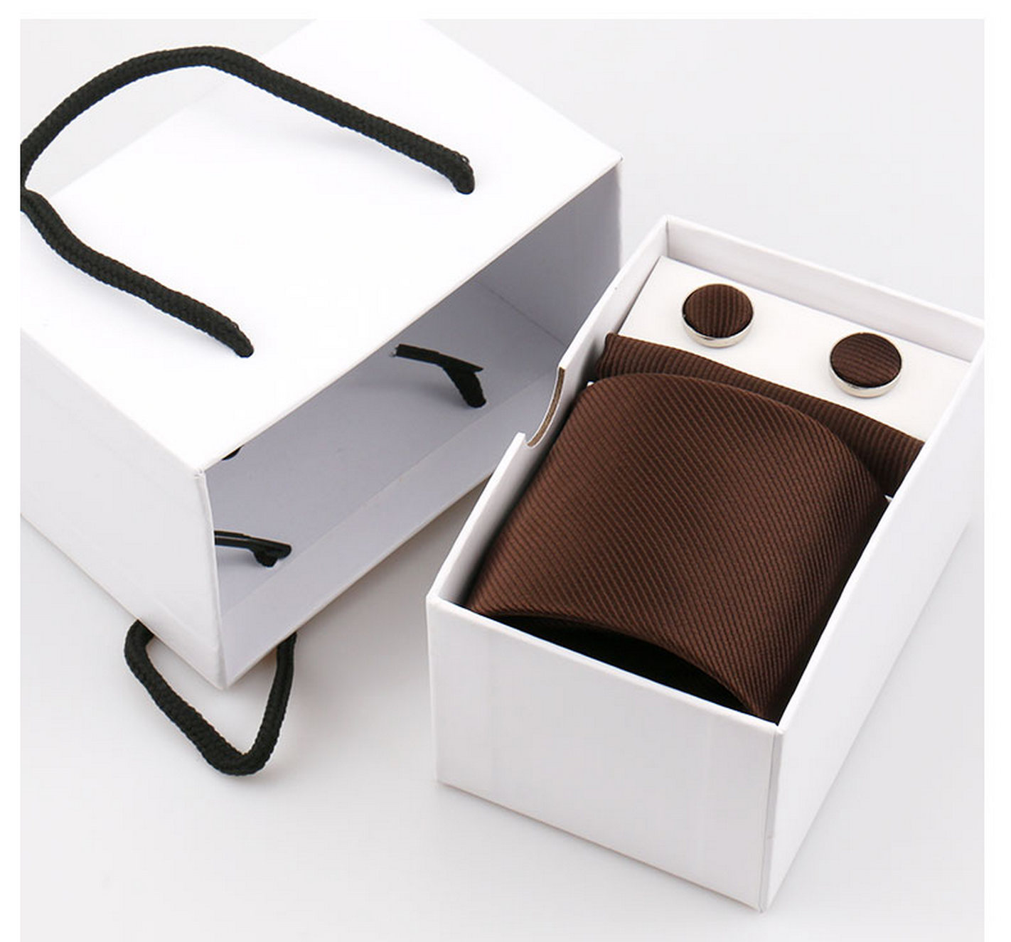 Elegant Men Tie Set 7.5CM Soli - Neck Tie Set Box review and price