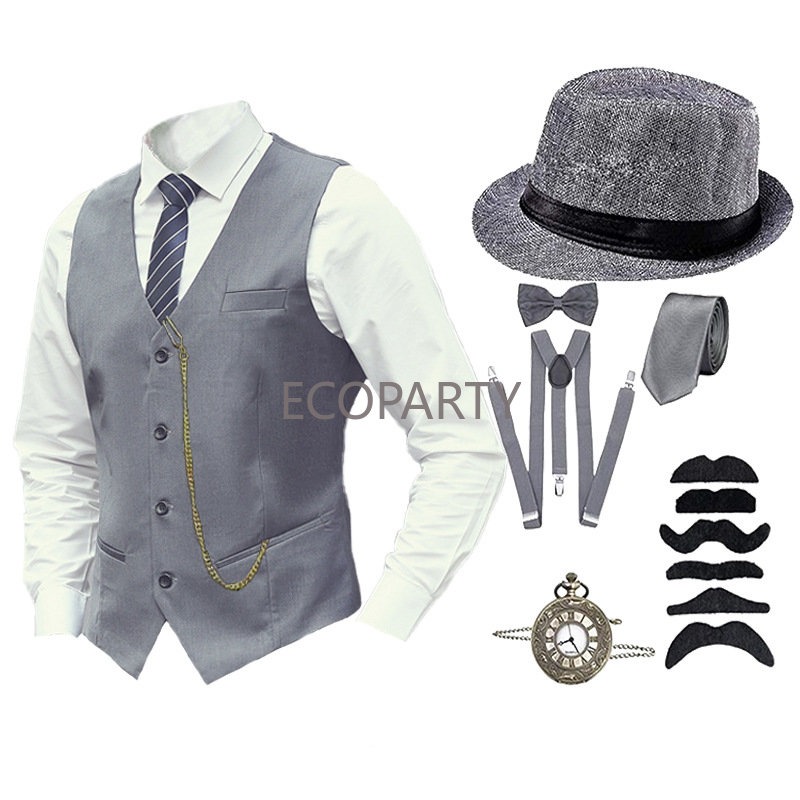 1920s Mens Great Gatsby Gangst - Men'S Accessories In The 1920S review and price