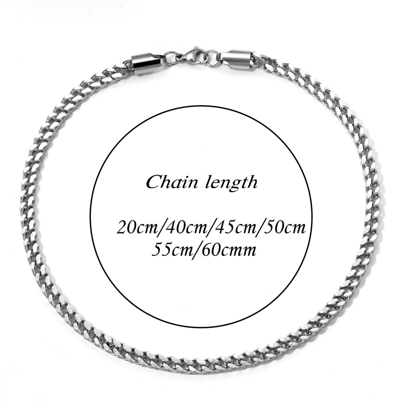 Stainless Steel Link Wheat Bra - Men Accessories Neck Chain review and price
