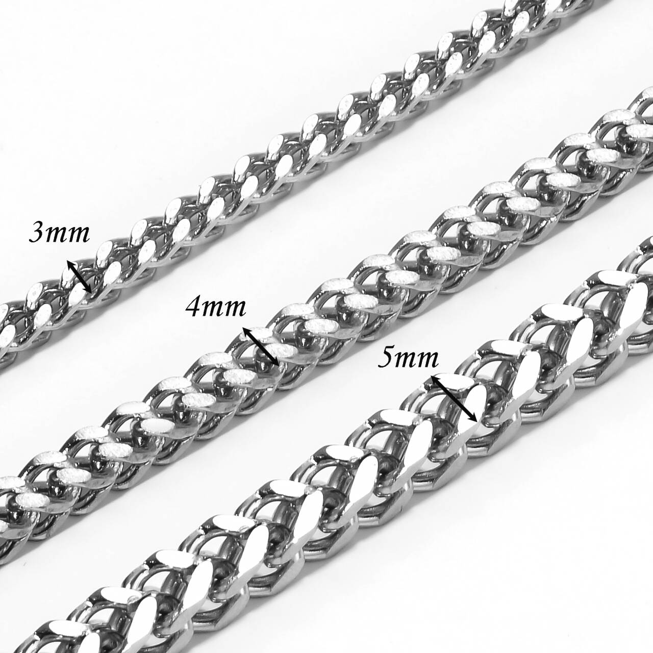Stainless Steel Link Wheat Bra - Men Accessories Neck Chain review and price