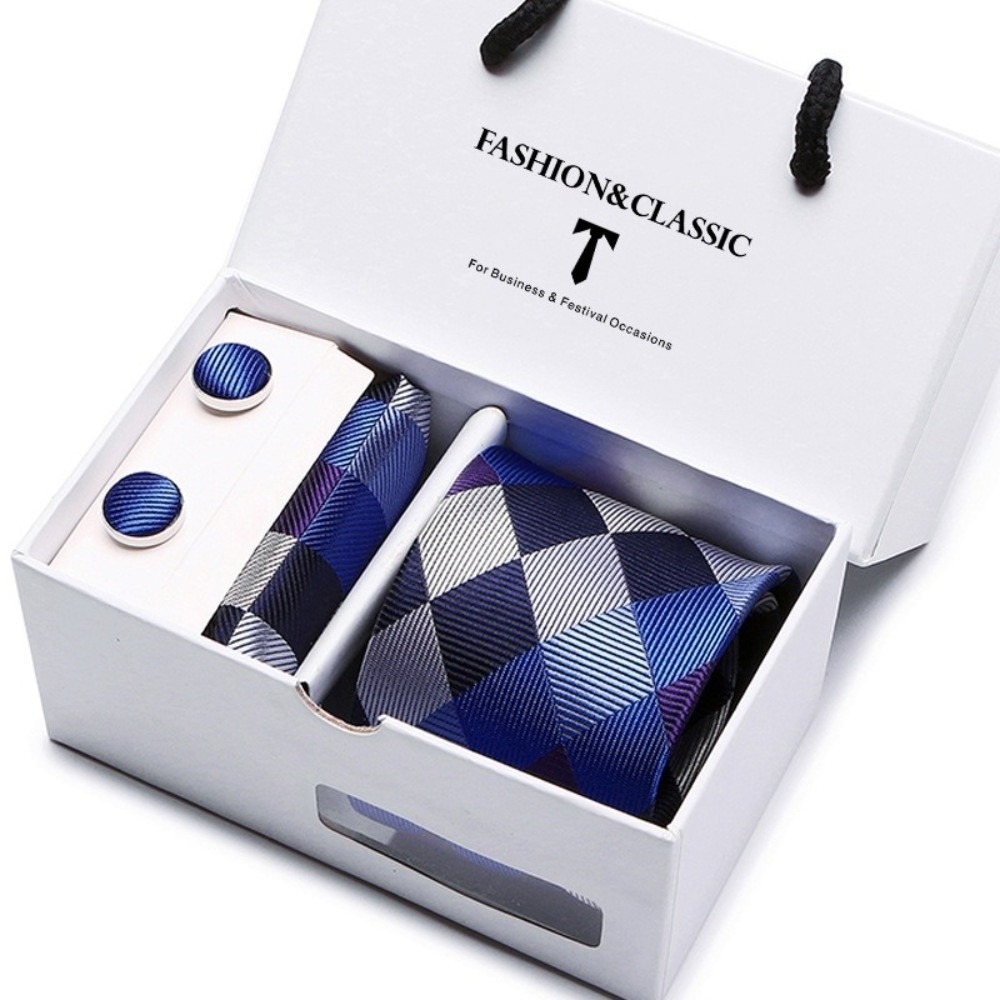 Luxury Woven Silk Jacquard Nec - Neck Tie Set Box review and price