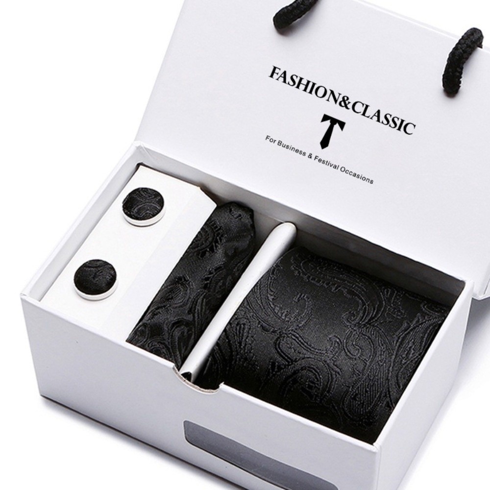 Luxury Woven Silk Jacquard Nec - Neck Tie Set Box review and price