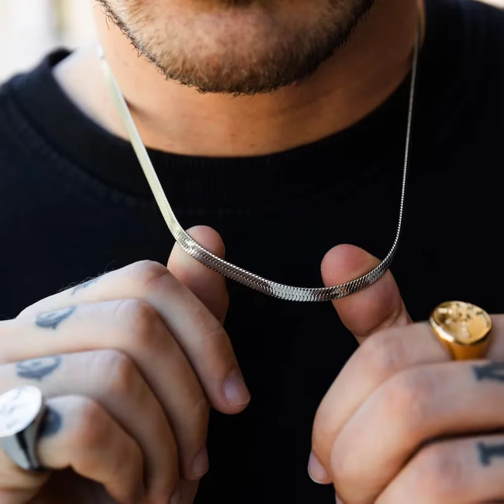 Stainless Steel Snake Chain Ne - Men Accessories Neck Chain review and price