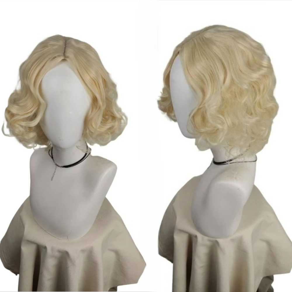 Short Platinum Blonde Curly Wi - Men'S Accessories In The 1920S review and price