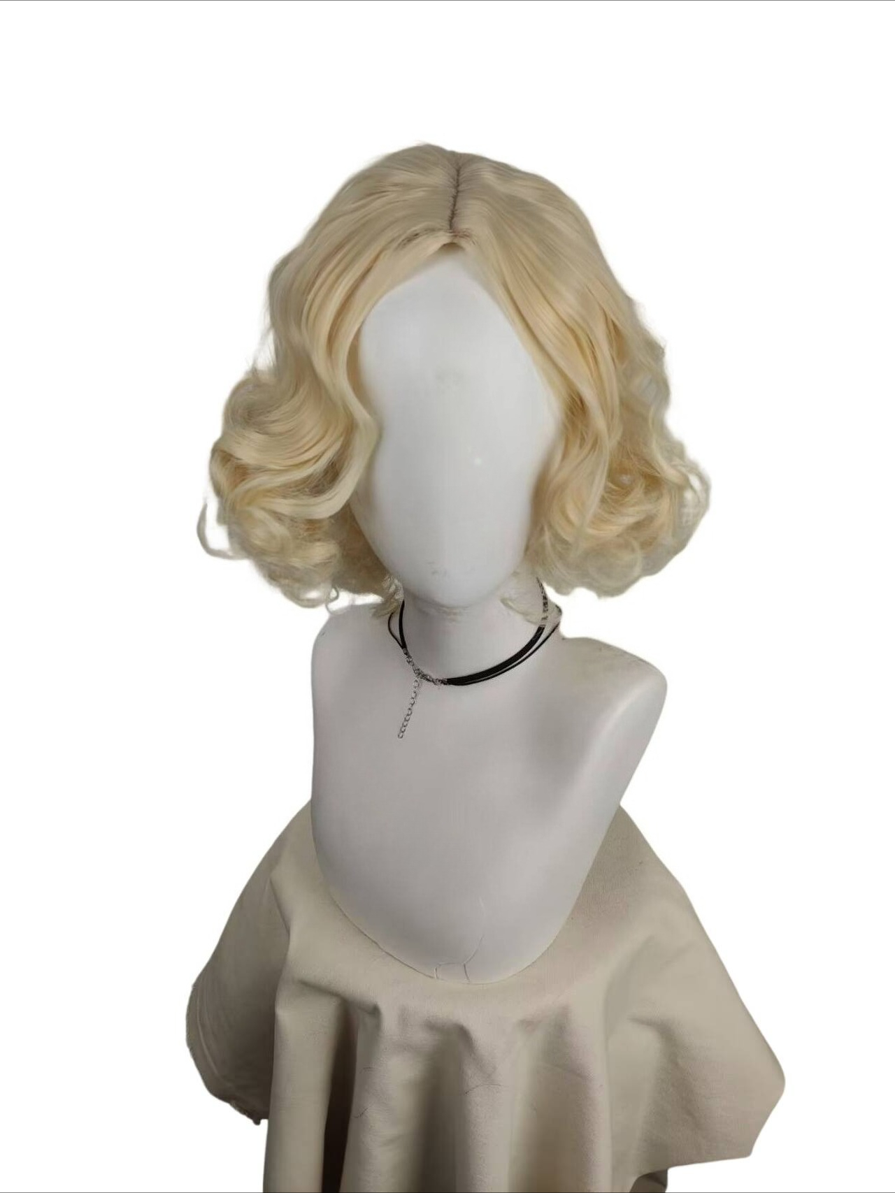 Short Platinum Blonde Curly Wi - Men'S Accessories In The 1920S review and price