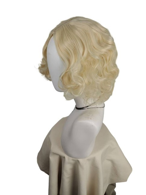 Short Platinum Blonde Curly Wi - Men'S Accessories In The 1920S review and price