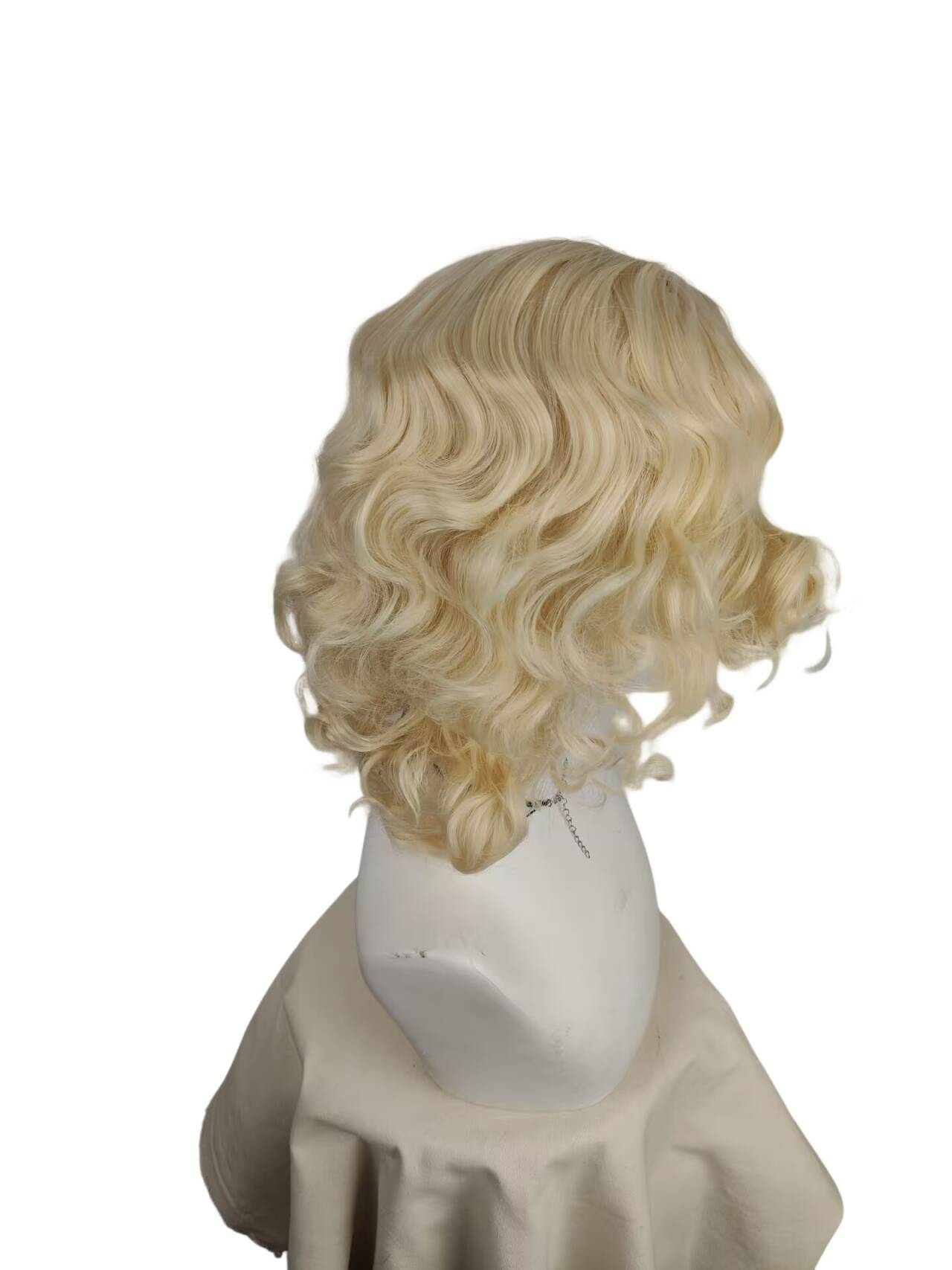 Short Platinum Blonde Curly Wi - Men'S Accessories In The 1920S review and price